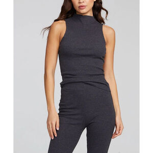 Chaser Fox Shadow Black Tank Sleeveless top Women's size Small NWT